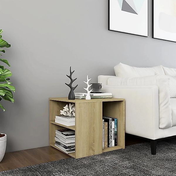 vidaXL Beistelltisch Beistelltisch Sonoma-Eiche 50x50x45 cm günstig online kaufen