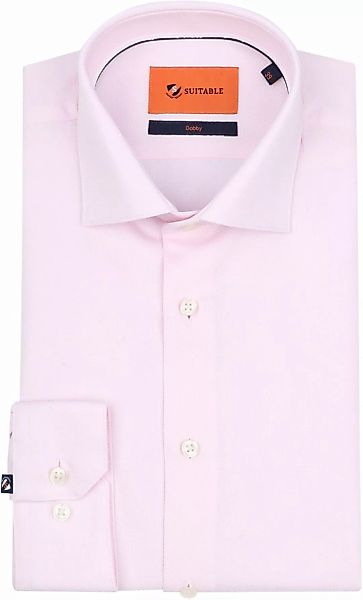 Suitable Dobby Hemd Rosa - Größe 42 günstig online kaufen