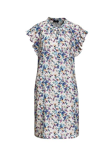 GOLDNER Blusenkleid Florales Druckkleid mit Volant-Ärmeln günstig online kaufen