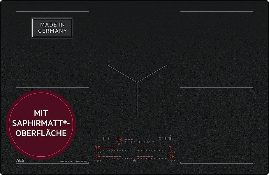 AEG Induktions-Kochfeld "TK85IM0FSZ" SaphirMatt- 4x kratzresistentere Oberf günstig online kaufen