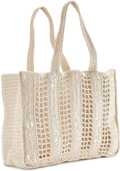 Vivance Shopper, Strandtasche mit modischen Paillettendetails und Lochmuste günstig online kaufen