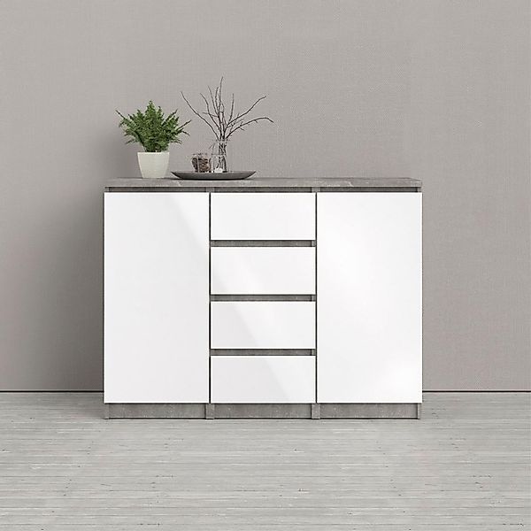 INOSIGN Kommode »Naia, Sideboard, 4 Schubladen, 2 Türen, Aufbewahrung, grif günstig online kaufen