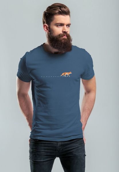 Neverless Print-Shirt Herren T-Shirt Fuchs Fox günstig online kaufen
