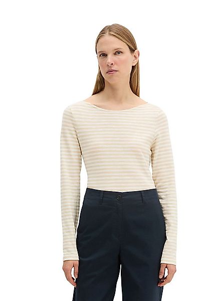 Marc O'Polo Langarmshirt mit leichtem U-Boot-Ausschnitt günstig online kaufen