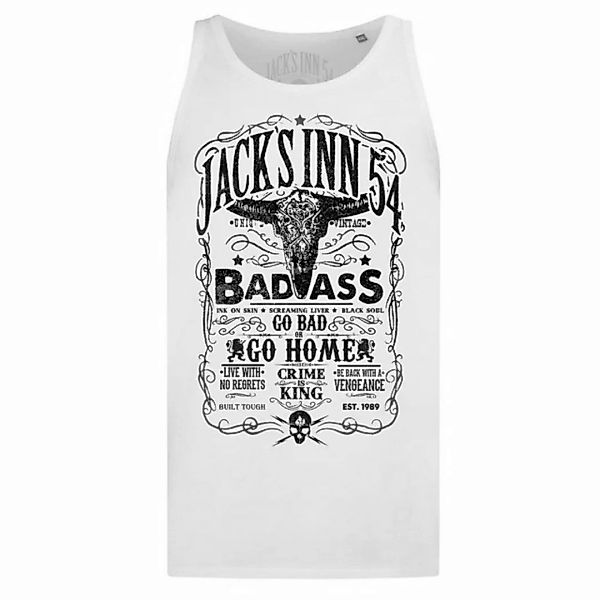 JACK'S INN 54 Tanktop Bad Ass Tanktop Herren weiß günstig online kaufen
