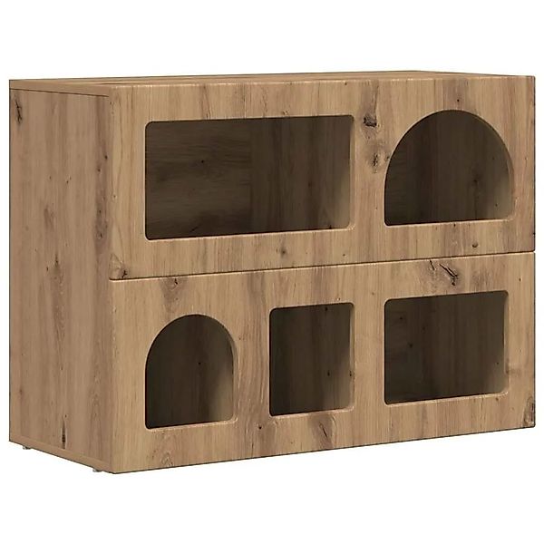vidaXL Sideboard Artisan-Eiche 80,5 x 35 x 59 cm Holzwerkstoff 891333 günstig online kaufen