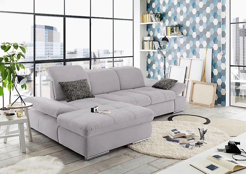 set one by Musterring Ecksofa "SO4100 V" mit verstellbaren Kopfteilen, wahl günstig online kaufen