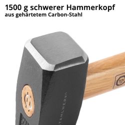 STAHLWERK Vorschlaghammer Fäustel mit 1500 g günstig online kaufen