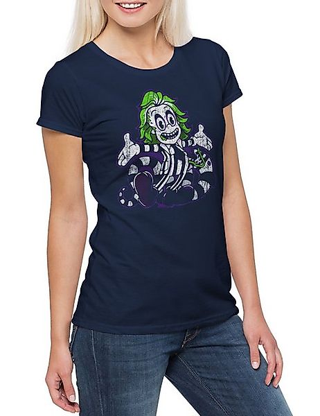 Urban Backwoods Print-Shirt Beetle Comic Clown Damen T-Shirt The Juice Joke günstig online kaufen