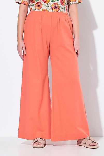 Ulla Popken Schlupfhose Palazzohose Leinenmix weites günstig online kaufen