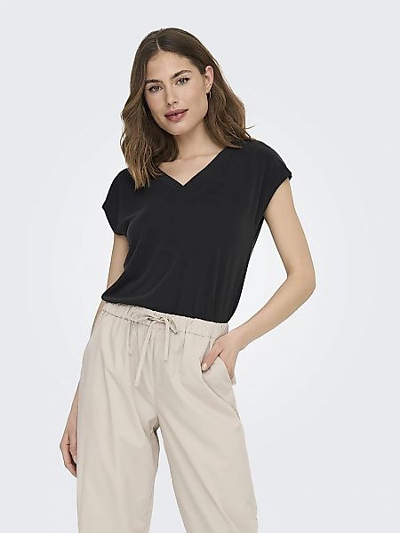 ONLY V-Shirt ONLFREE S/S MODAL V-NEC günstig online kaufen