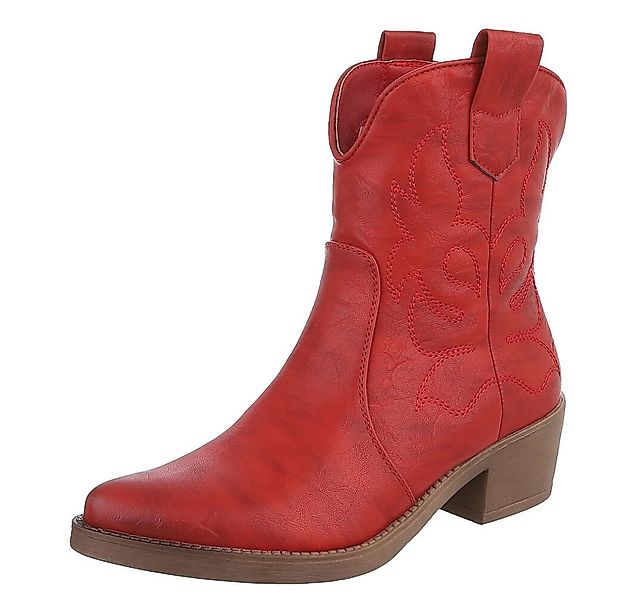 Ital-Design Modische Cowboy-Stiefel mit Verzierungen für Damen Westernstief günstig online kaufen