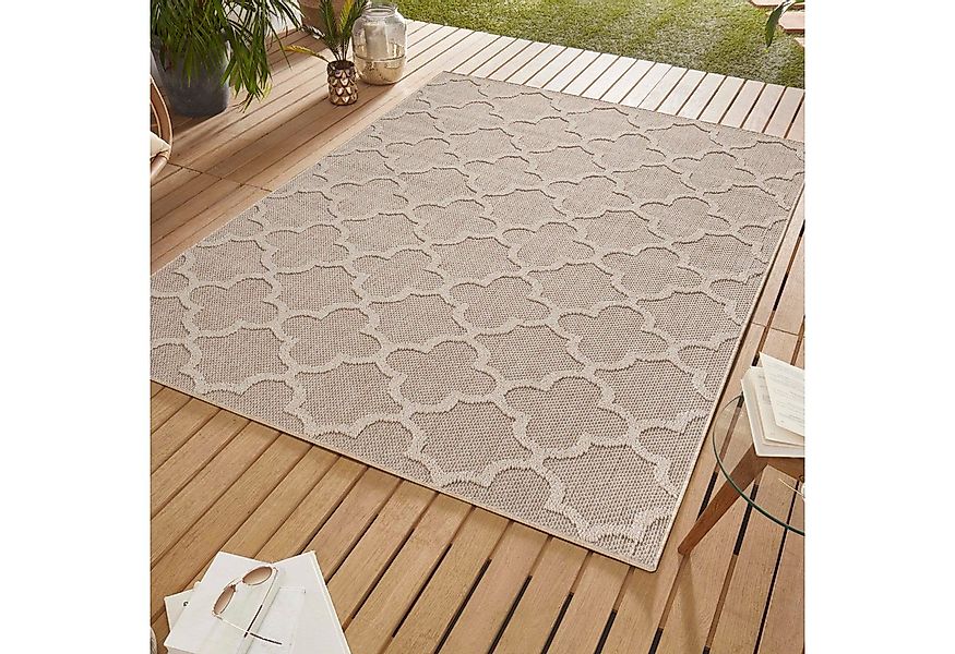 SIMPEX24 Outdoorteppich Skandinavisches Design, Läufer, Höhe: 8 mm, In & Ou günstig online kaufen