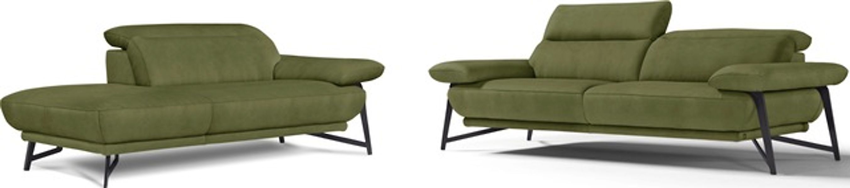 Egoitaliano Sofa »Anais, Design mit hohem Sitzkomfort, Fußfarbe schattengra günstig online kaufen