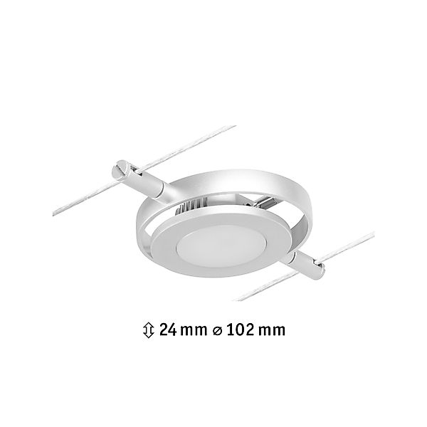 Paulmann "CorDuo LED Seilsystem RoundMac Einzelspot 200lm 4,5W 3000K 12V Ch günstig online kaufen