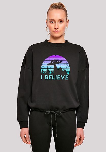 F4NT4STIC Sweatshirt "I BELIEVE UFO Alien Raumschiff Retro", Premium Qualit günstig online kaufen