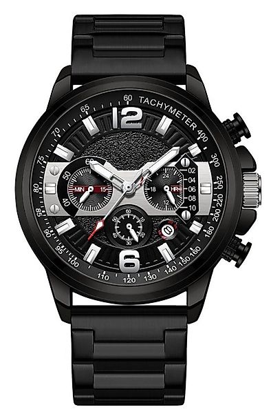 ibettertec Quarzuhr Herrenuhr Multifunktionsuhr Armbanduhr Chronograph, günstig online kaufen