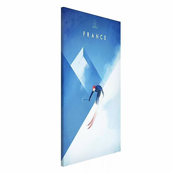 Magnettafel - Hochformat 3:4 Reiseposter - Ski in Frankreich günstig online kaufen