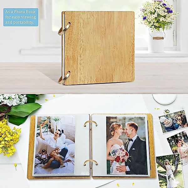 LA CUTE Fotoalbum 4x6 Fotoalbum mit Kalender, 18 Monate, doppeltes Display günstig online kaufen