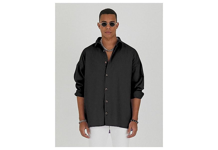 COFI Casuals Jeanshemd Jeanshemd Oversize Cotton Hemd 100% Baumwolle günstig online kaufen