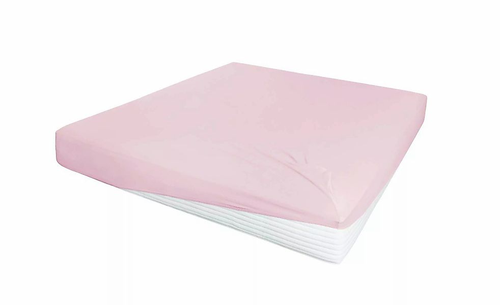 Jersey-Elastan Boxspringlaken   ¦ rosa/pink ¦ Maße (cm): B: 100 H: 28 T: 28 günstig online kaufen