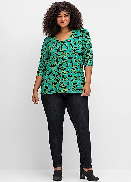 sheego by Joe Browns Langarmshirt "T-Shirt" 1 Stk. günstig online kaufen