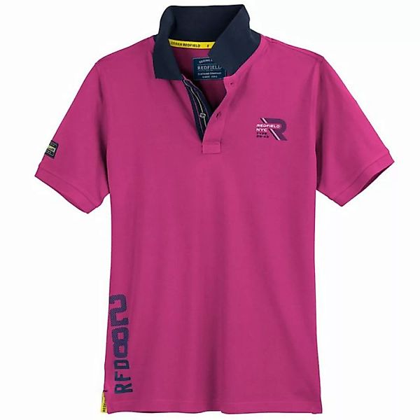 redfield Poloshirt Große Größen Herren Poloshirt fuchsia sportive Details R günstig online kaufen