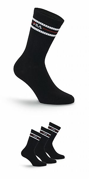 Fila Socken "UNISEX LIFESTYLE PLAIN SOCKS" 3 Paar, 3 Paar tlg. mit Logo-Sch günstig online kaufen