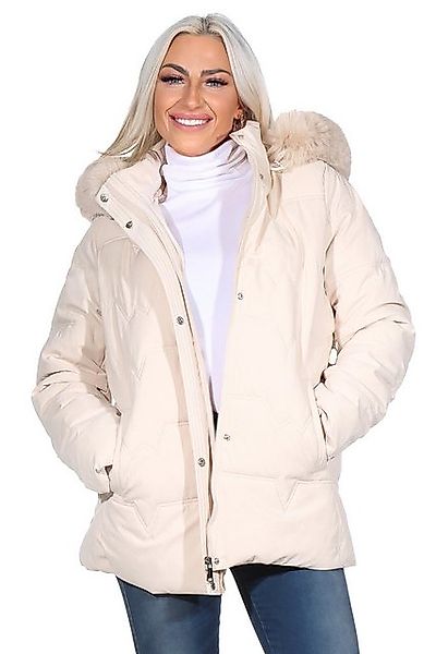 Aurela Damenmode Winterjacke Damen Steppjacke Polarfleece gefüttert mit abn günstig online kaufen