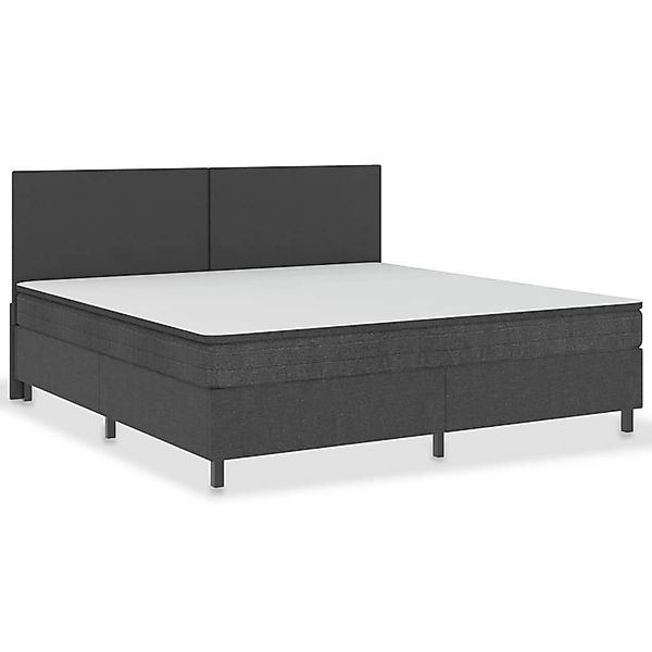 Bettgestell Grau Stoff 200×200 Cm günstig online kaufen