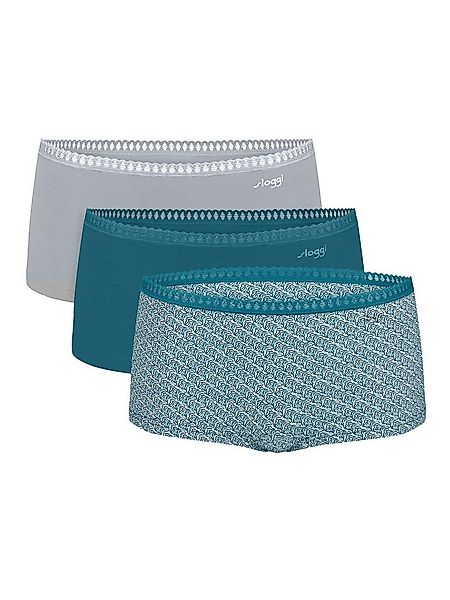 sloggi Langer Boxer Blue GO Crush (3-St) Long Boxer Shorts, Langer Boxer Br günstig online kaufen