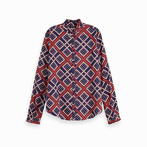 Maison Scotch Kurzarmhemd Maison Scotch Damen Langarmhemd Allover Printed S günstig online kaufen