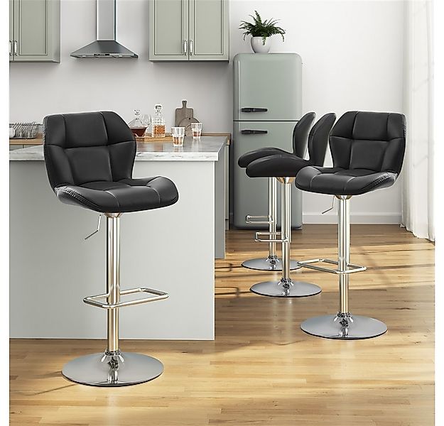 Yaheetech Barhocker 360° Drehbare Hocker mit Fußstütze (6 St), 1/2/4/6er-Se günstig online kaufen