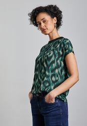 STREET ONE T-Shirt aus softem Materialmix günstig online kaufen