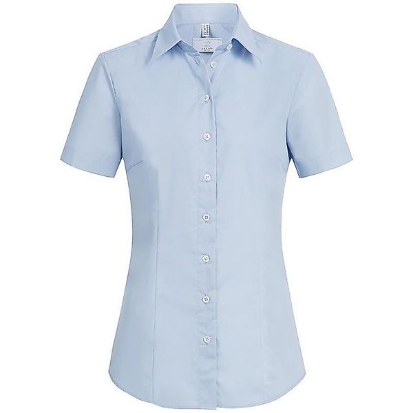 GREIFF Kurzarmbluse Greiff Corporate Bluse Damen BASIC Regular-Fit Hellblau günstig online kaufen
