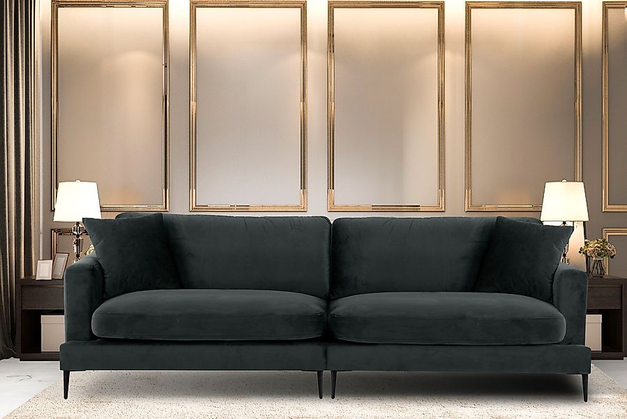 Home affaire Big-Sofa »Cozy elegantes Designsofa, Maße B/T/H: 252/97/80 cm« günstig online kaufen