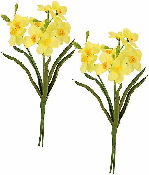 I.GE.A. Kunstblume "Narzissen" Sträuße Blumenarrangements Deko Tischdeko De günstig online kaufen