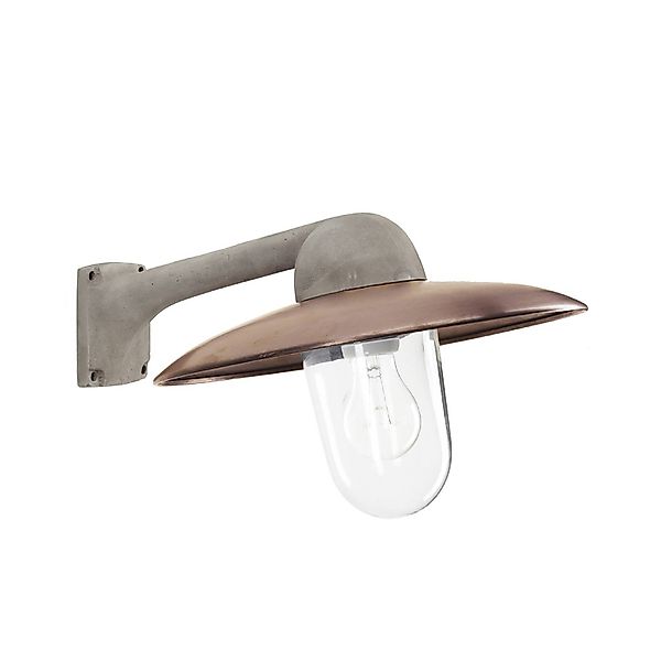 Außenwandleuchte Fabrique, alu/kupfer, Breite 38 cm, IP44 günstig online kaufen