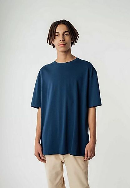 MELA Kurzarmshirt Oversized T-Shirt schwer BHAJAN Rippbündchen günstig online kaufen