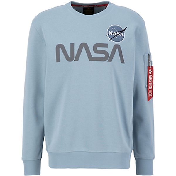 Alpha Industries  Sweatshirt NASA Reflective Sweatshirt - greyblue günstig online kaufen