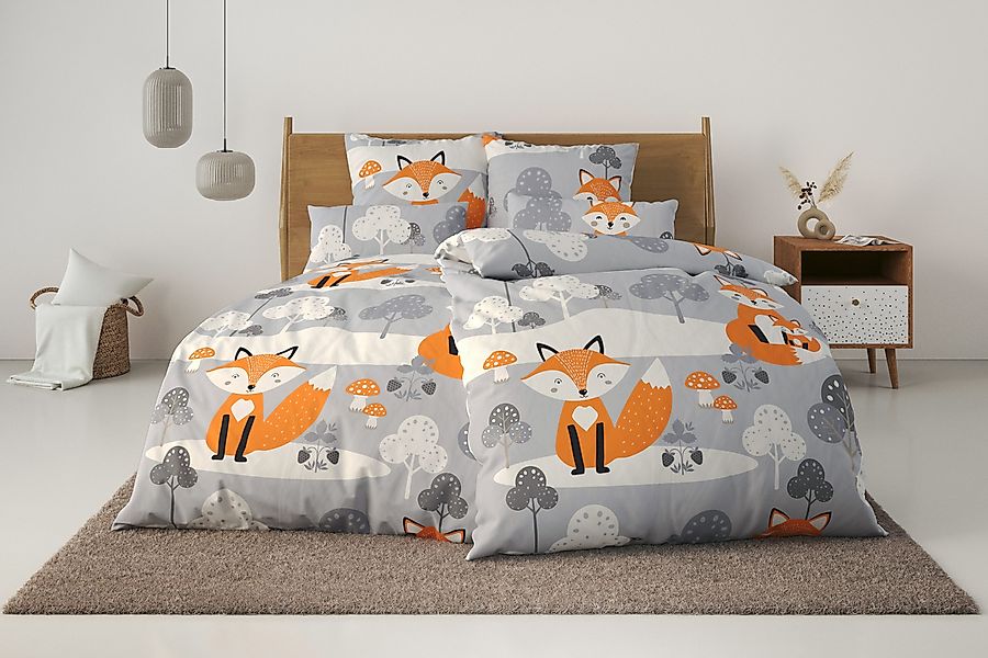 my home Bettwäsche Physalis, Linon, 2 günstig online kaufen