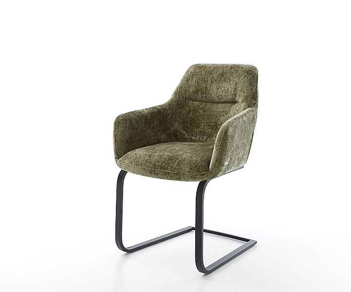 Freischwinger Pejo-Flex Chenille Olive Freischwinger flach Schwarz Taschenf günstig online kaufen