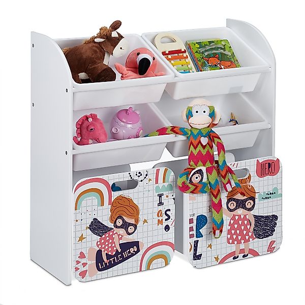 relaxdays Standregal Kinderregal "Kleine Heldin" günstig online kaufen