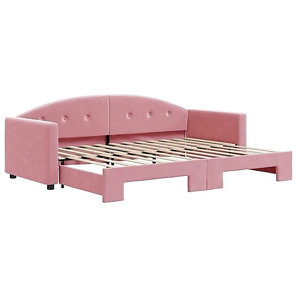 vidaXL Bett Tagesbett Ausziehbar Rosa 80x200 günstig online kaufen
