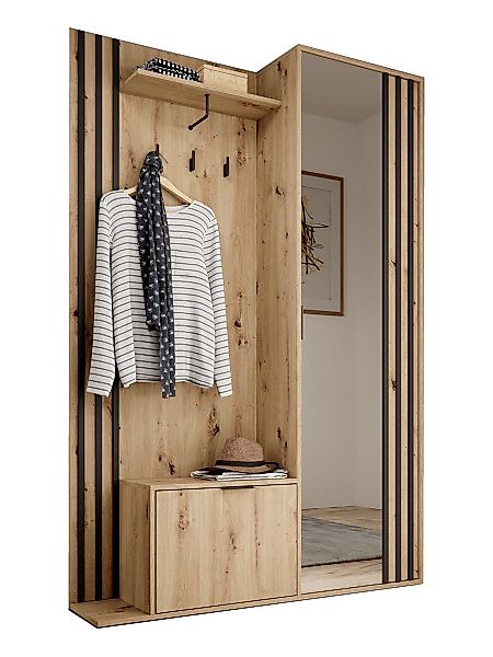 Compleo Garderoben-Set mit Spiegel, Flur Set, günstig online kaufen