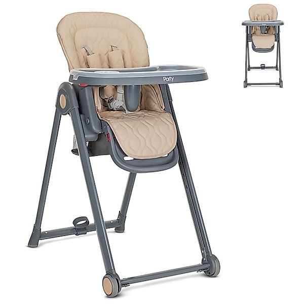 Lorelli Kombihochstuhl Kinderhochstuhl PARTY, Rollen Höhe günstig online kaufen