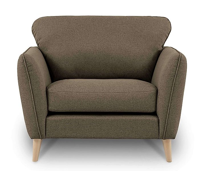 Home affaire Sessel MARSEILLE, Massivholzbeine Eiche, günstig online kaufen