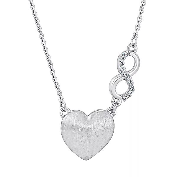 ONE ELEMENT Silberkette "Zirkonia Herz Halskette aus 925 Silber 45 cm Ø", D günstig online kaufen
