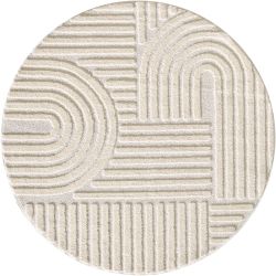 Villa Möbel Hochflor-Teppich Artina, Rund, Höhe: günstig online kaufen