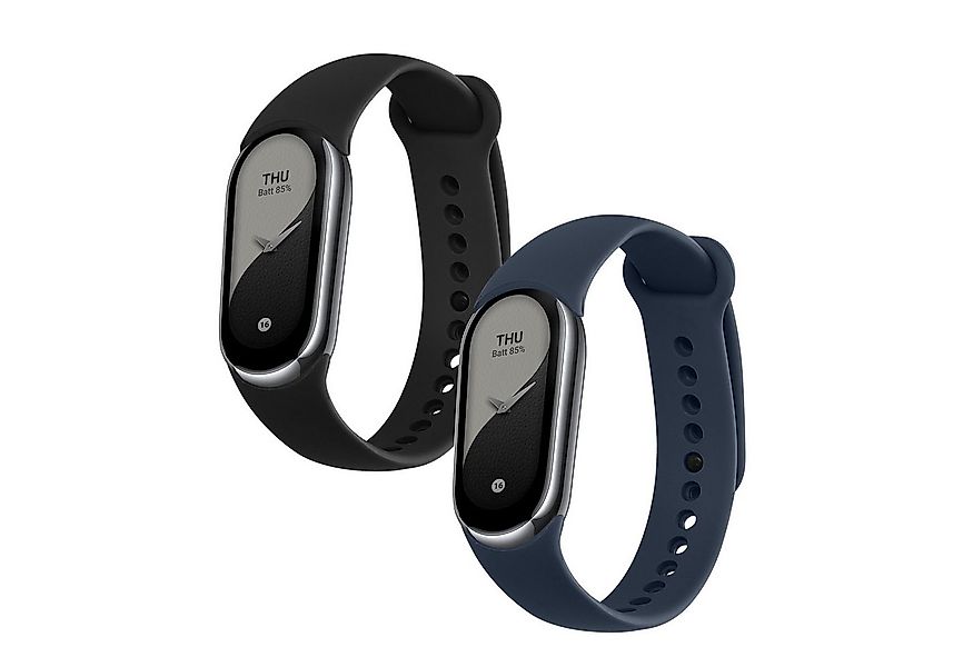 kwmobile Uhrenarmband 2x Sportarmband für Xiaomi Mi Band 10 / Mi Band 9 / 8 günstig online kaufen